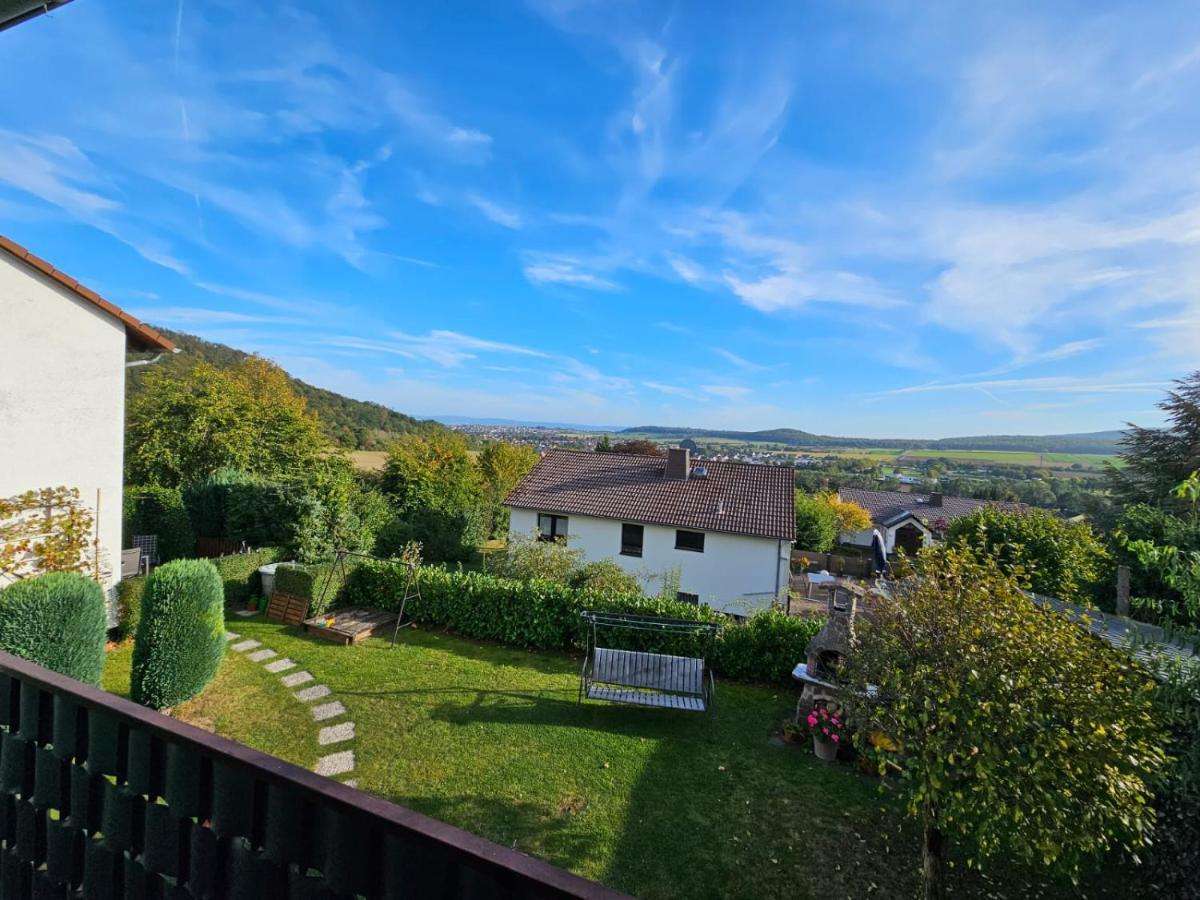 Ferienwohnung Talblick Ahnatal Bagian luar foto